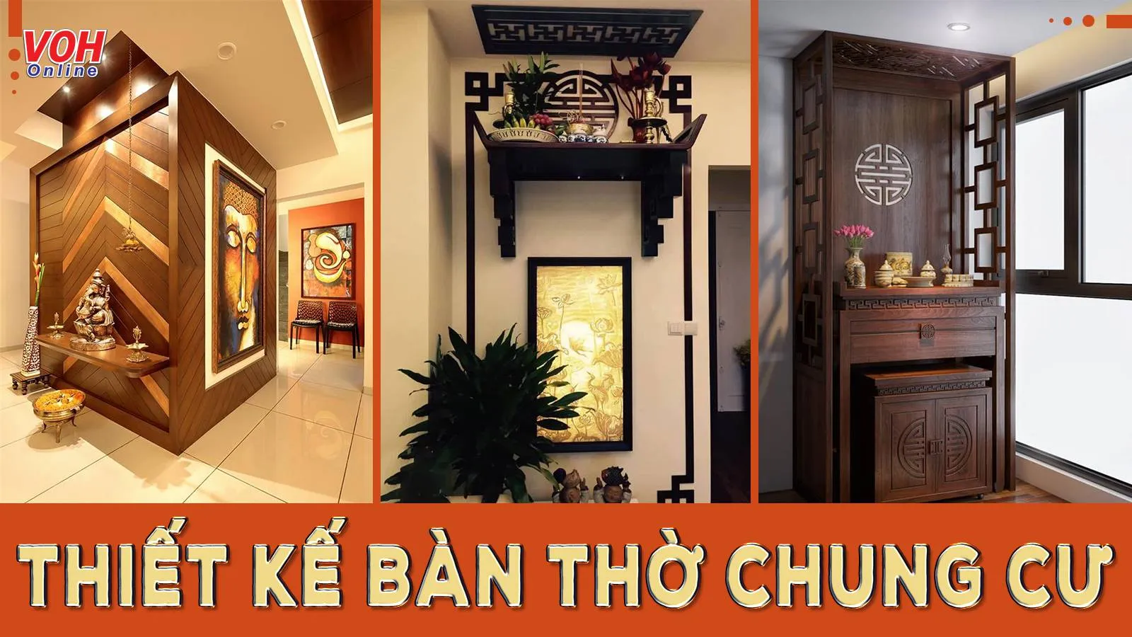 Hướng dẫn thiết kế bàn thờ chung cư đúng nguyên tắc phong thủy