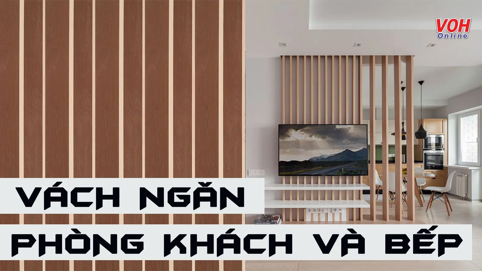 Tại sao nên sử dụng thiết kế vách ngăn phòng khách và bếp?