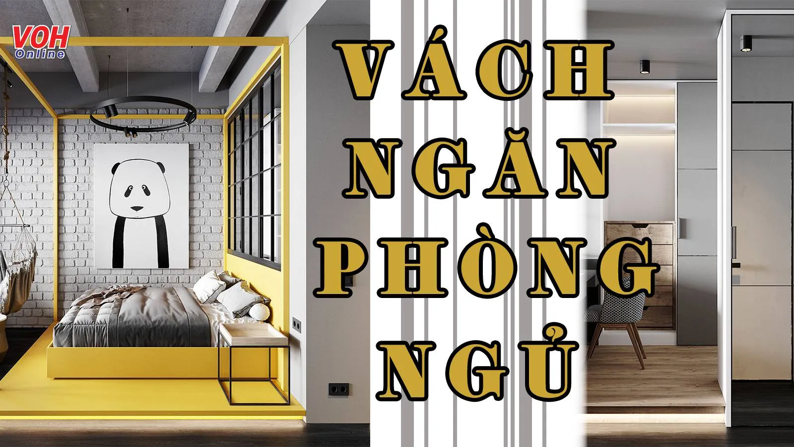 Lưu ý lắp đặt vách ngăn phòng ngủ đơn giản, tiện nghi