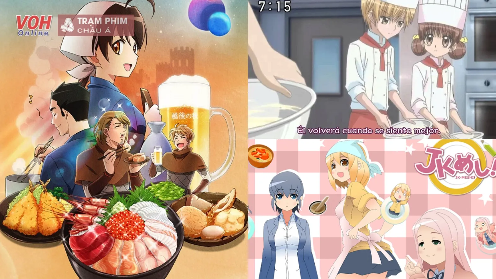 Những nhân vật nấu ăn ấn tượng trong anime