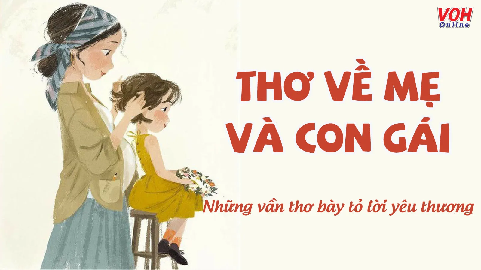 18 bài thơ về mẹ và con gái ngắn gọn hài hước và ý nghĩa