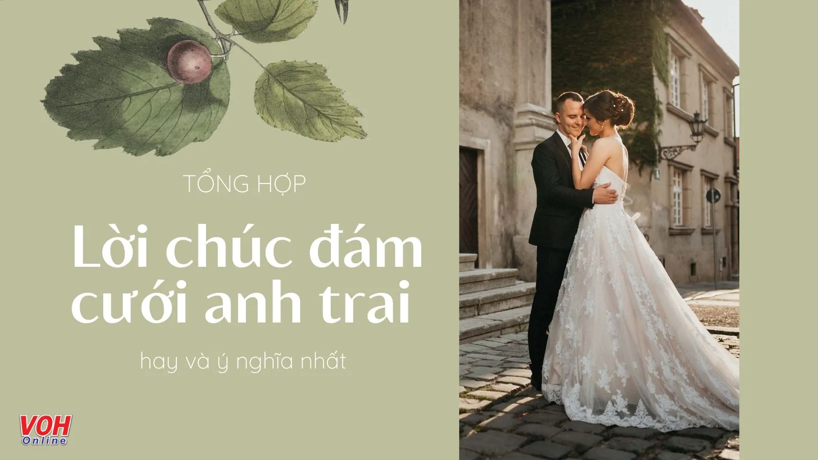 60 lời chúc mừng đám cưới anh trai ngắn gọn, hay và ý nghĩa nhất