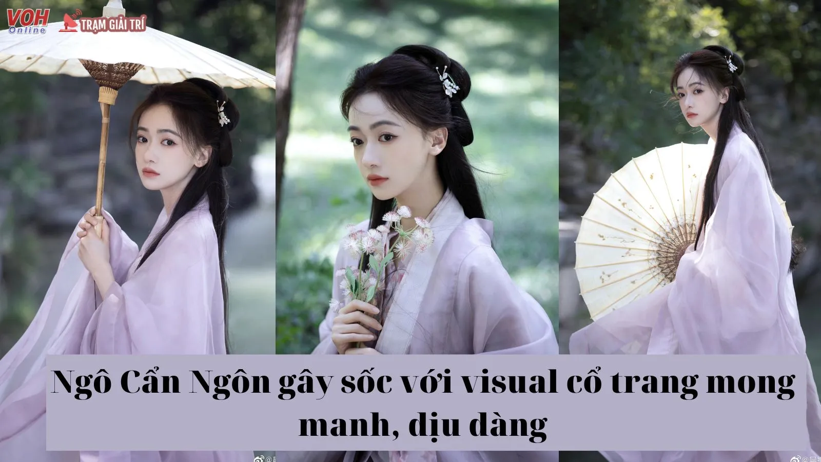 Sao nữ gầy nhất Cbiz - Ngô Cẩn Ngôn gây sốc với visual cổ trang mong manh, dịu dàng