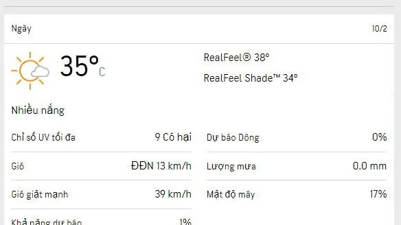 Dự báo thời tiết TPHCM hôm nay 10/2 và ngày mai 11/2/2023: nắng gắt, nên hạn chế ra ngoài trời