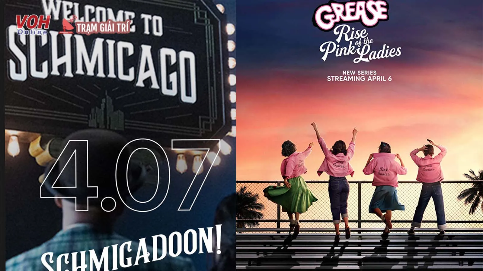 Grease: Rise of the Pink Ladies và Schmigadoon! 2 bộ phim truyền hình Mỹ nổi bật tháng 4