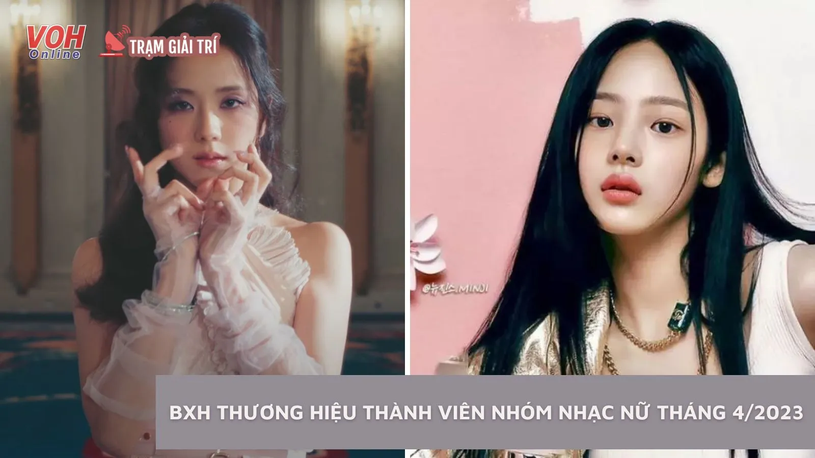 BXH thương hiệu thành viên nhóm nhạc nữ tháng 4/2023: Jisoo (BLACKPINK) dẫn đầu