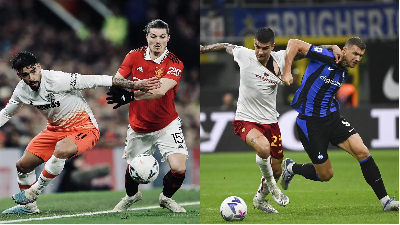 Lịch thi đấu bóng đá tuần này: West Ham vs MU | Roma vs Inter