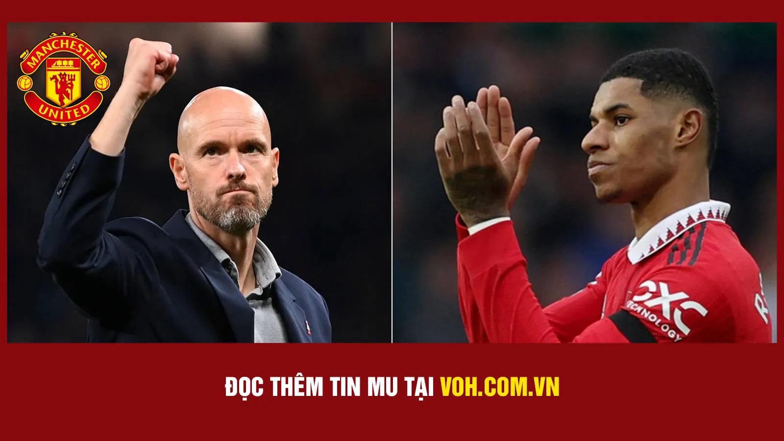 Rashford khiến HLV Ten Hag mừng ra mặt