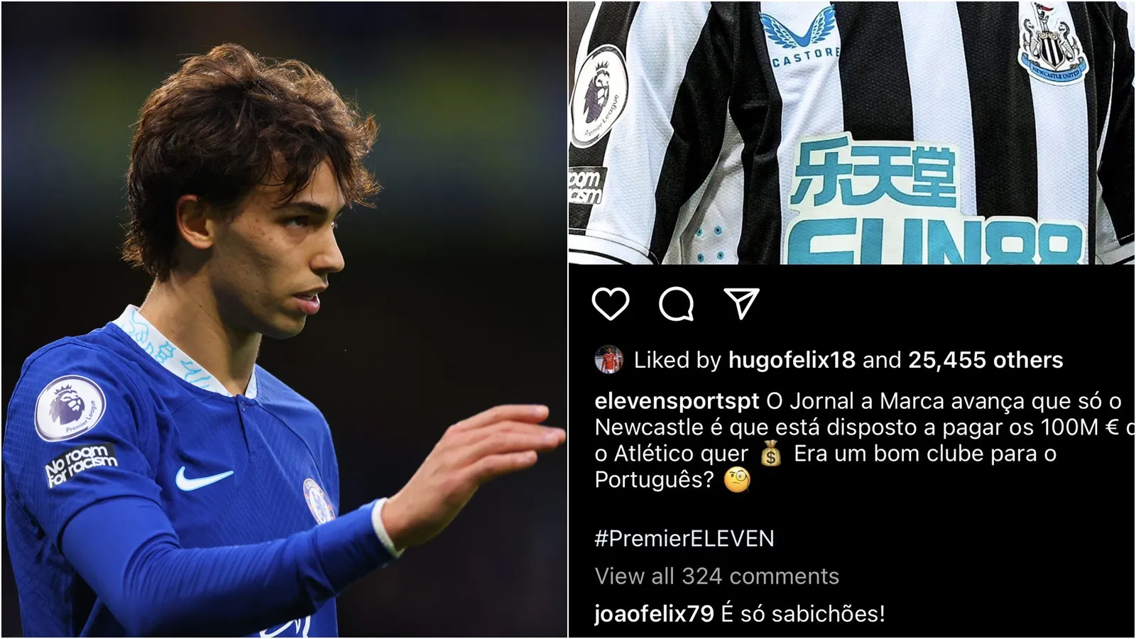 Joao Felix phản ứng gay gắt khi bị đồn gia nhập Newcastle