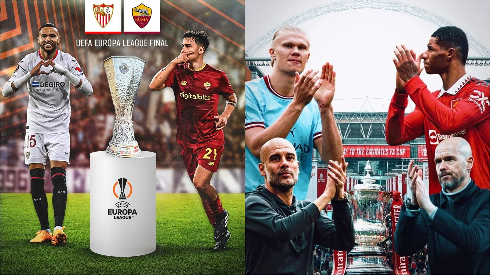 Lịch thi đấu bóng đá tuần này (29/5 - 4/6): Sevilla vs AS Roma | Man City vs MU