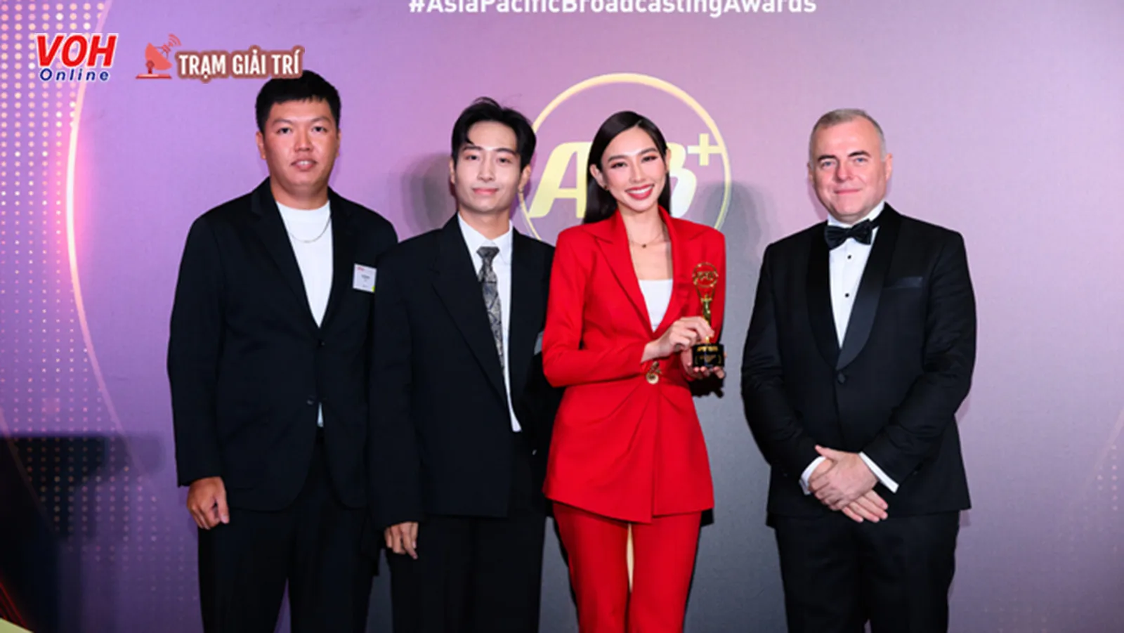 Thùy Tiên nhận giải thưởng sản xuất nội dung tại Asia-Pacific Broadcasting Award 2023