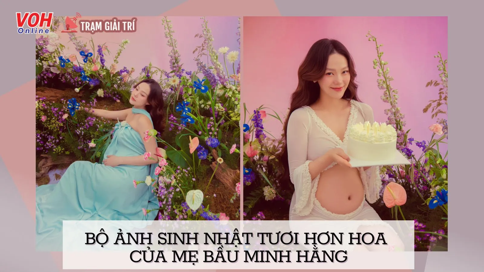 Minh Hằng bầu to khoe nhan sắc ngút ngàn dịp sinh nhật