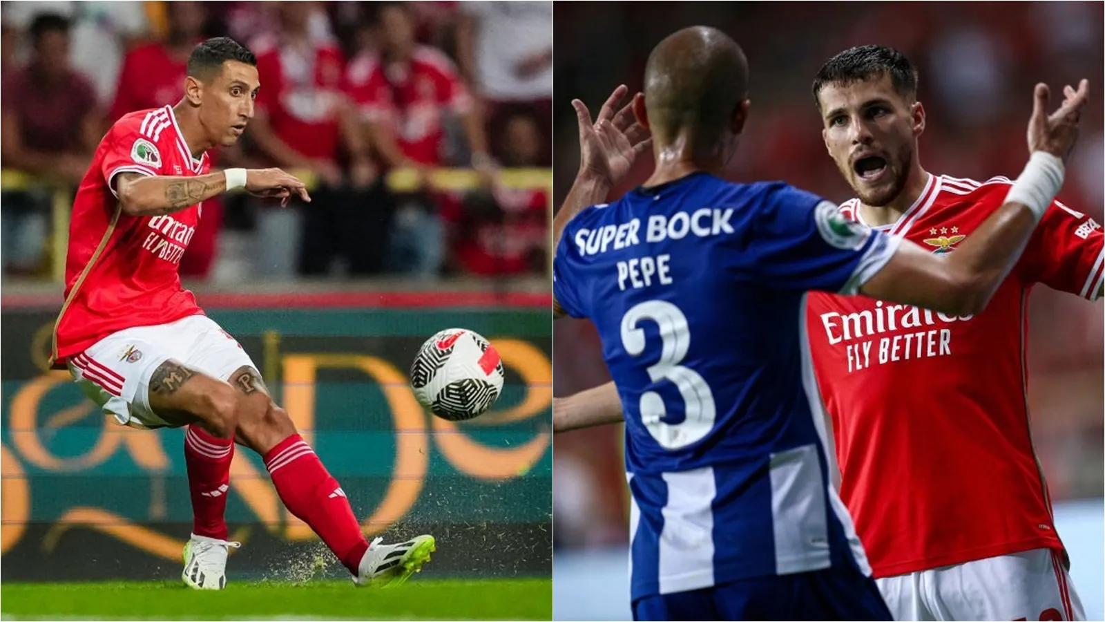 12 thẻ vàng, 2 thẻ đỏ: Di Maria làm thơ trong trận hỗn chiến giữa Benfica vs FC Porto