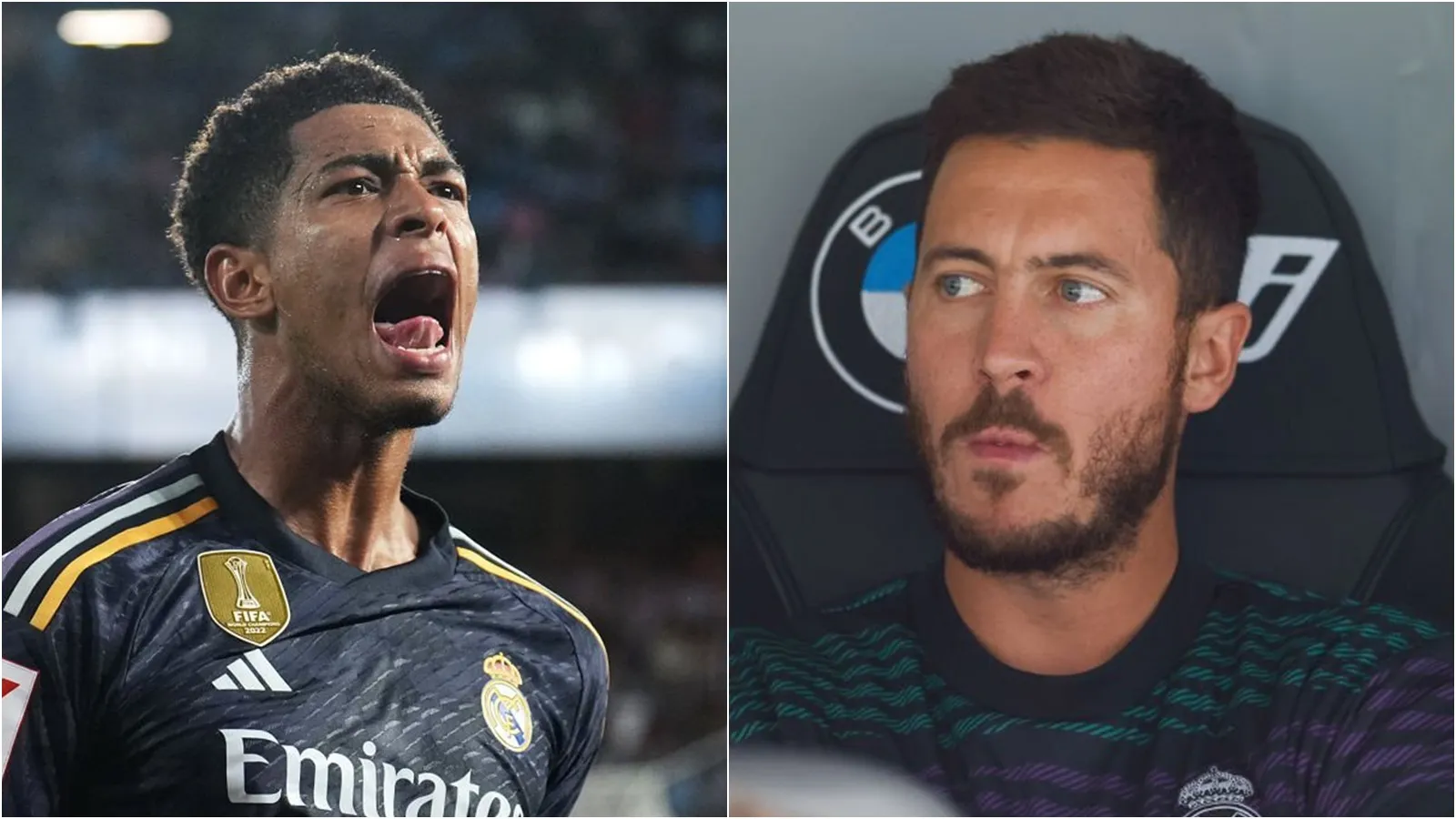 Bellingham khiến Hazard thấy xấu hổ chỉ sau 3 trận đá cho Real Madrid