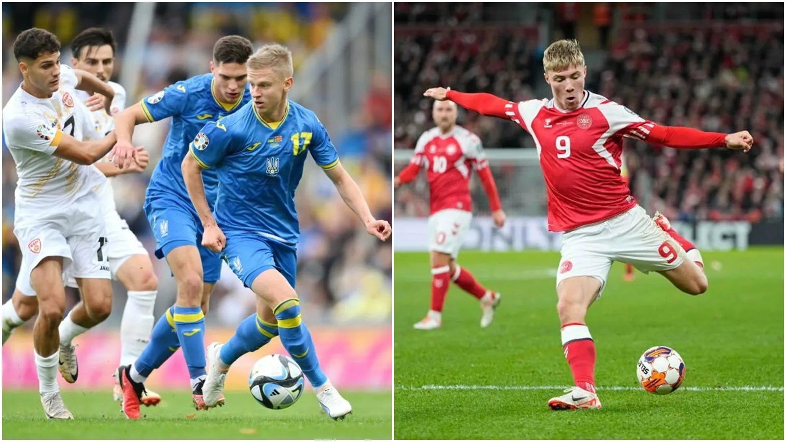 Kết quả vòng loại EURO 2024: Zinchenko rực sáng cùng Ukraine | Hojlund ghi dấu ấn trong ngày Đan Mạch thắng nhàn