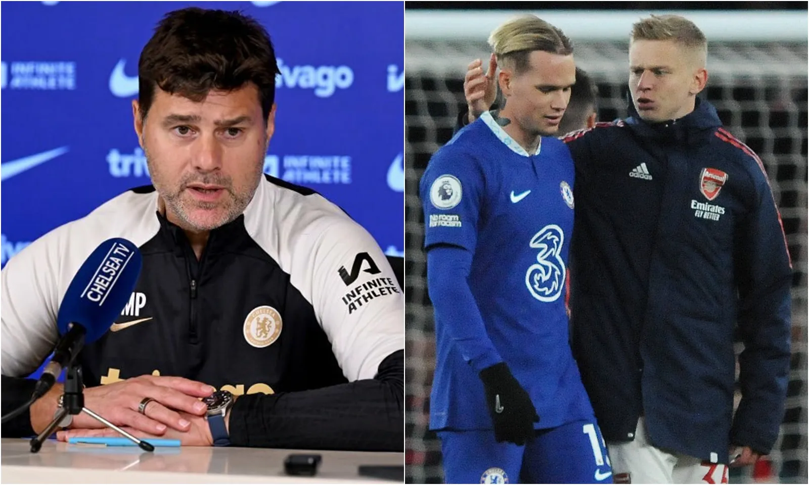 HLV Pochettino: Quên đi, Mudryk mạnh hơn Zinchenko!