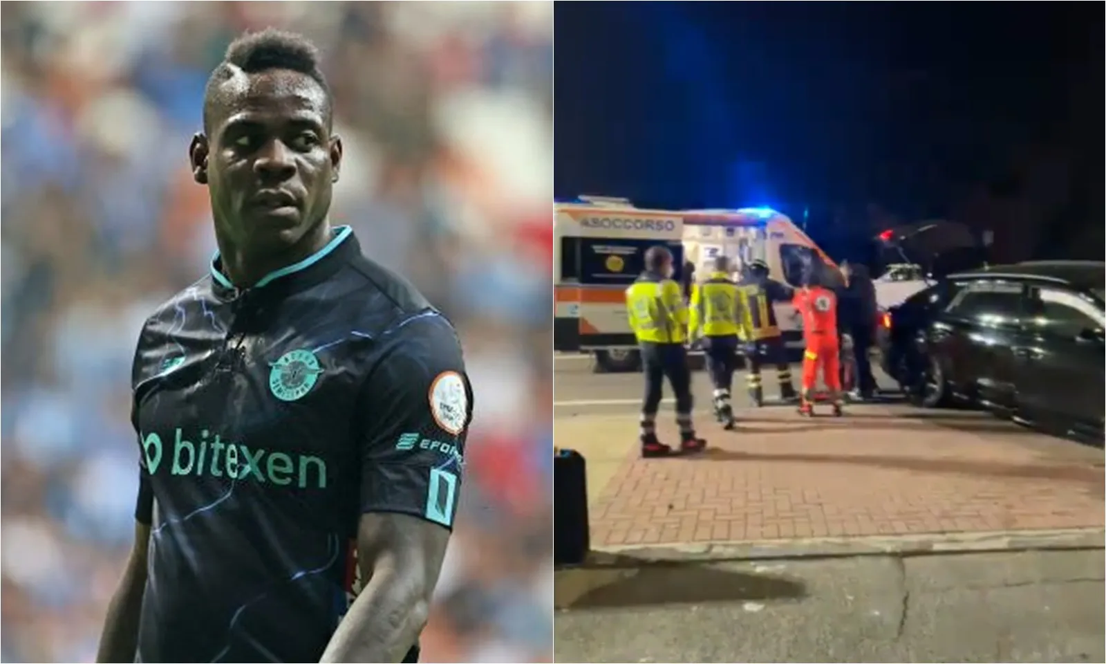 Siêu quậy Balotelli uống quá chén, từ chối đo nồng độ cồn sau vụ tai nạn giao thông
