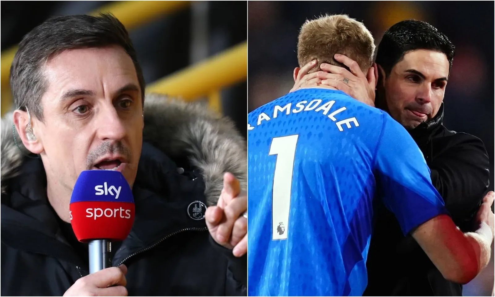 Gary Neville cảnh báo Arsenal về Ramsdale: Đây là hậu quả họ phải nhận!