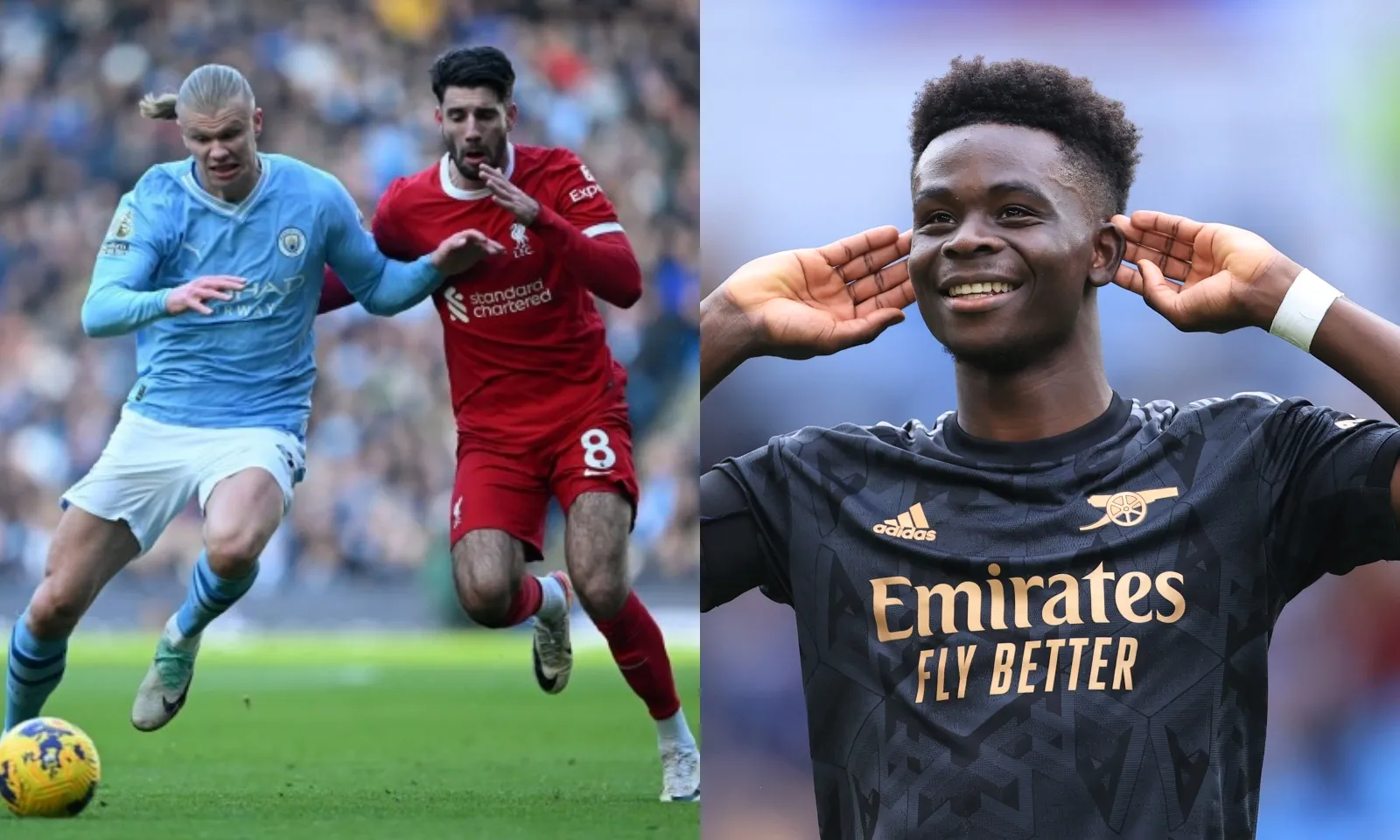 Lên đỉnh BXH, Saka hí hửng nhận xét trận Man City - Liverpool