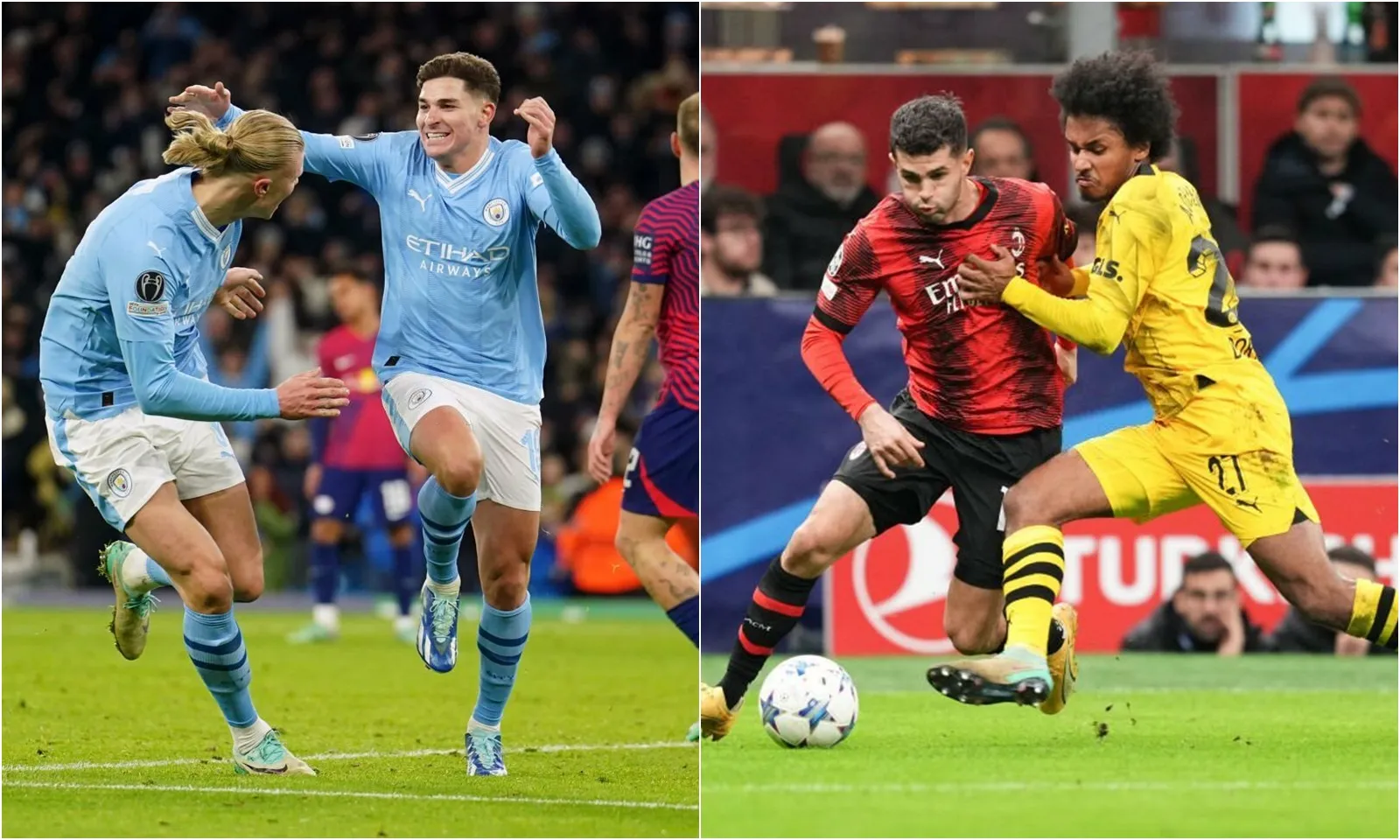 Kết quả Cúp C1 ngày 29/11: Man City ngược dòng không tưởng | Dortmund nhấn chìm Milan