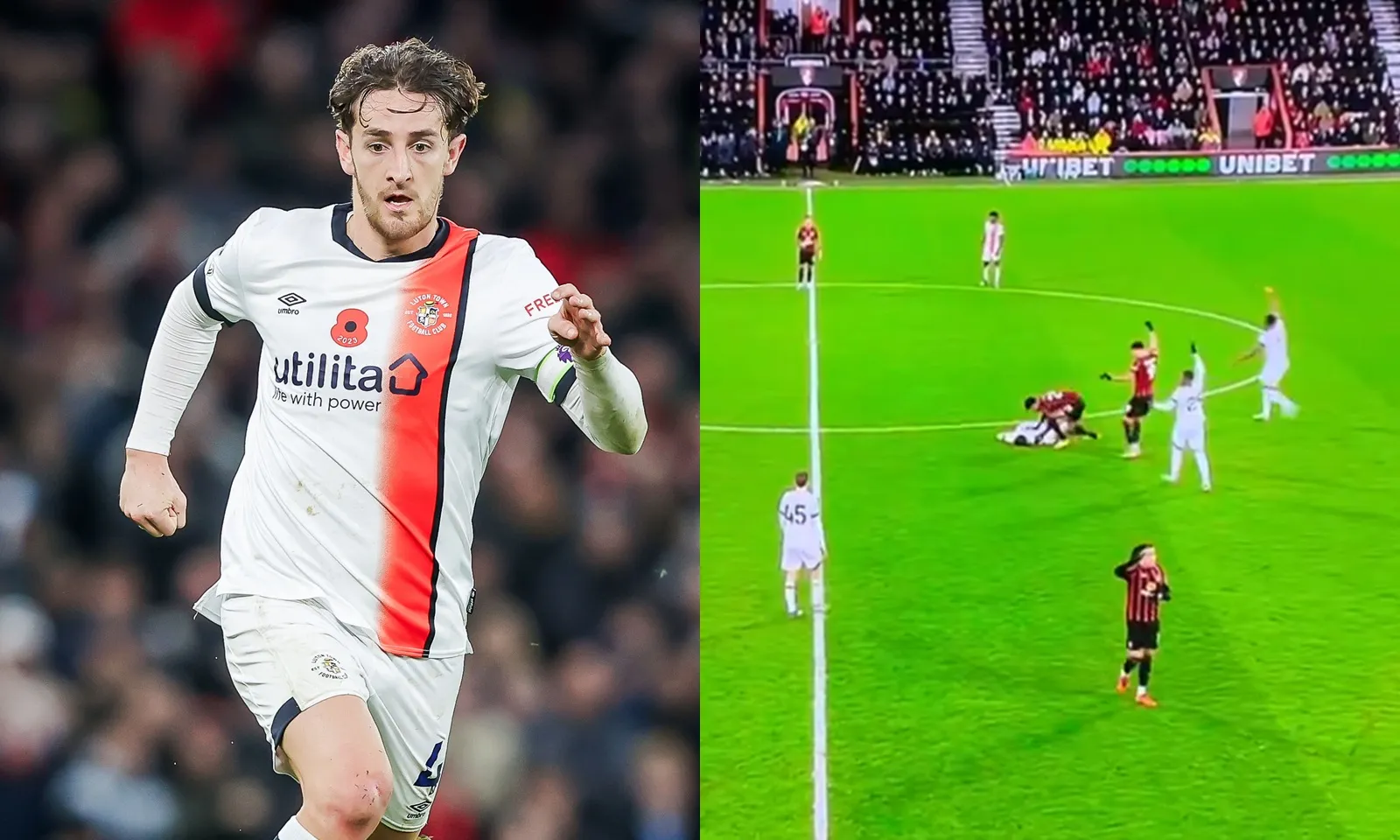 Cầu thủ Luton Town lần thứ 2 đối mặt tử thần, cả Ngoại hạng Anh chỉ biết cầu nguyện