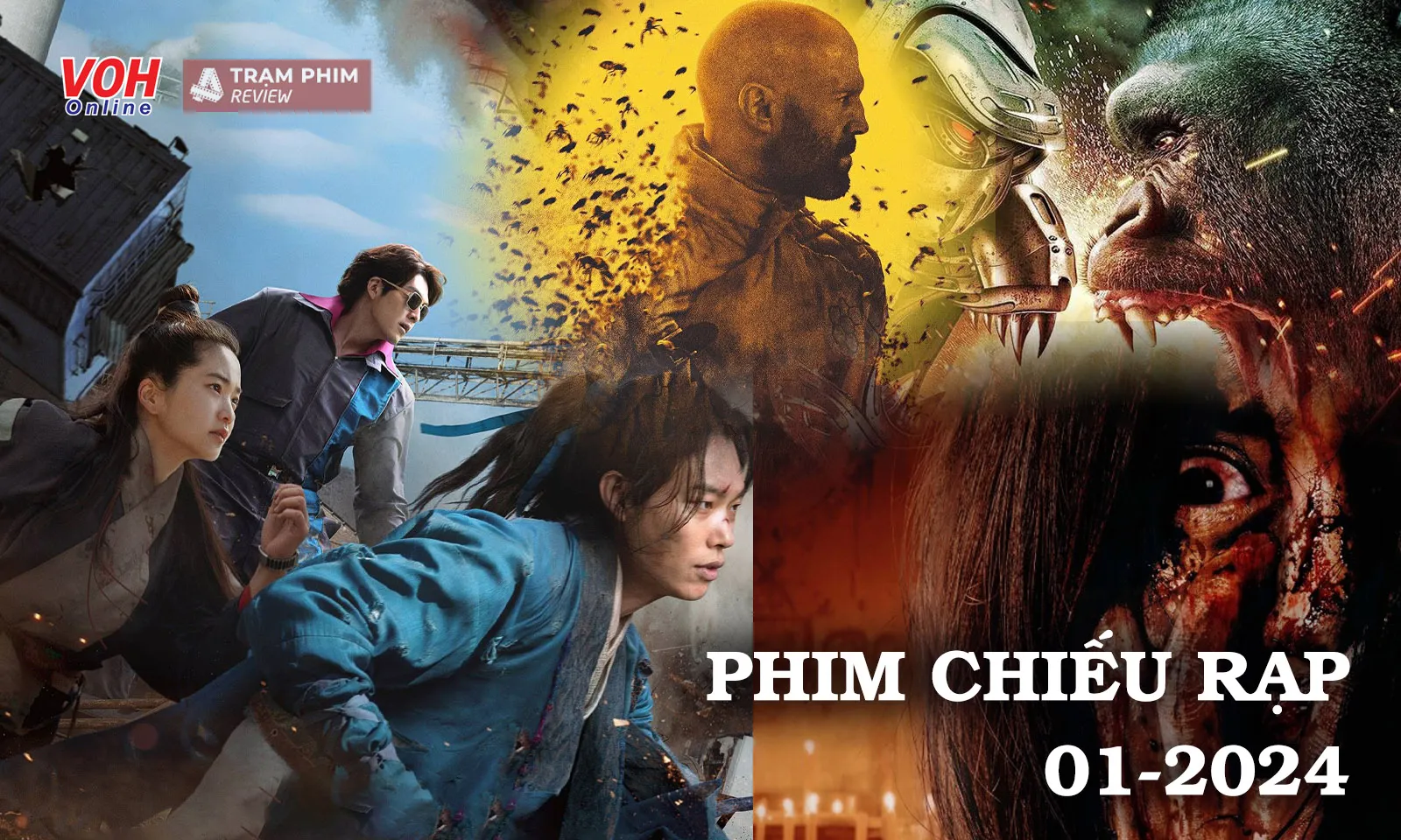 Phim chiếu rạp tháng 1/2024: cuộc chiến đa thể loại