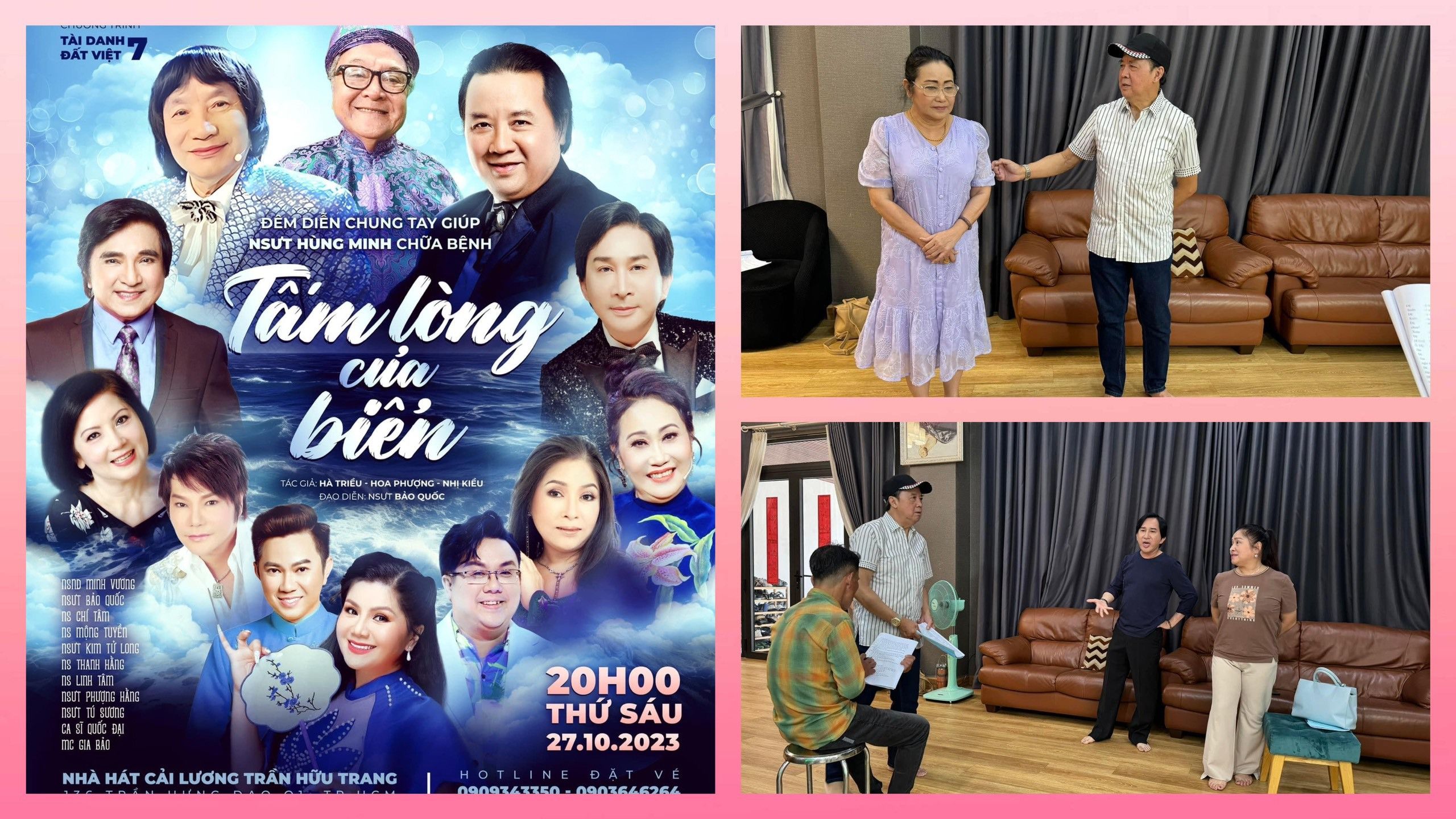 Tú Sương-Gia Bảo tham gia Tấm lòng của bệnh ủng hộ NS Hùng Minh