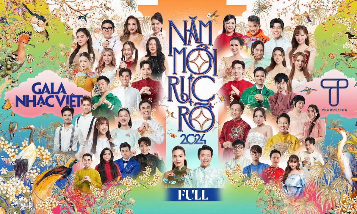 Gala nhạc Việt Tết 2024 với chủ đề Năm mới rực rỡ