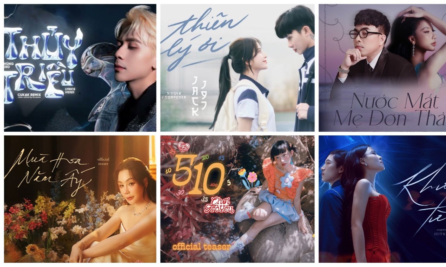 Jack, Hồ Quỳnh Hương, Hà Nhi cùng loạt sản phẩm comeback đầu năm 2024