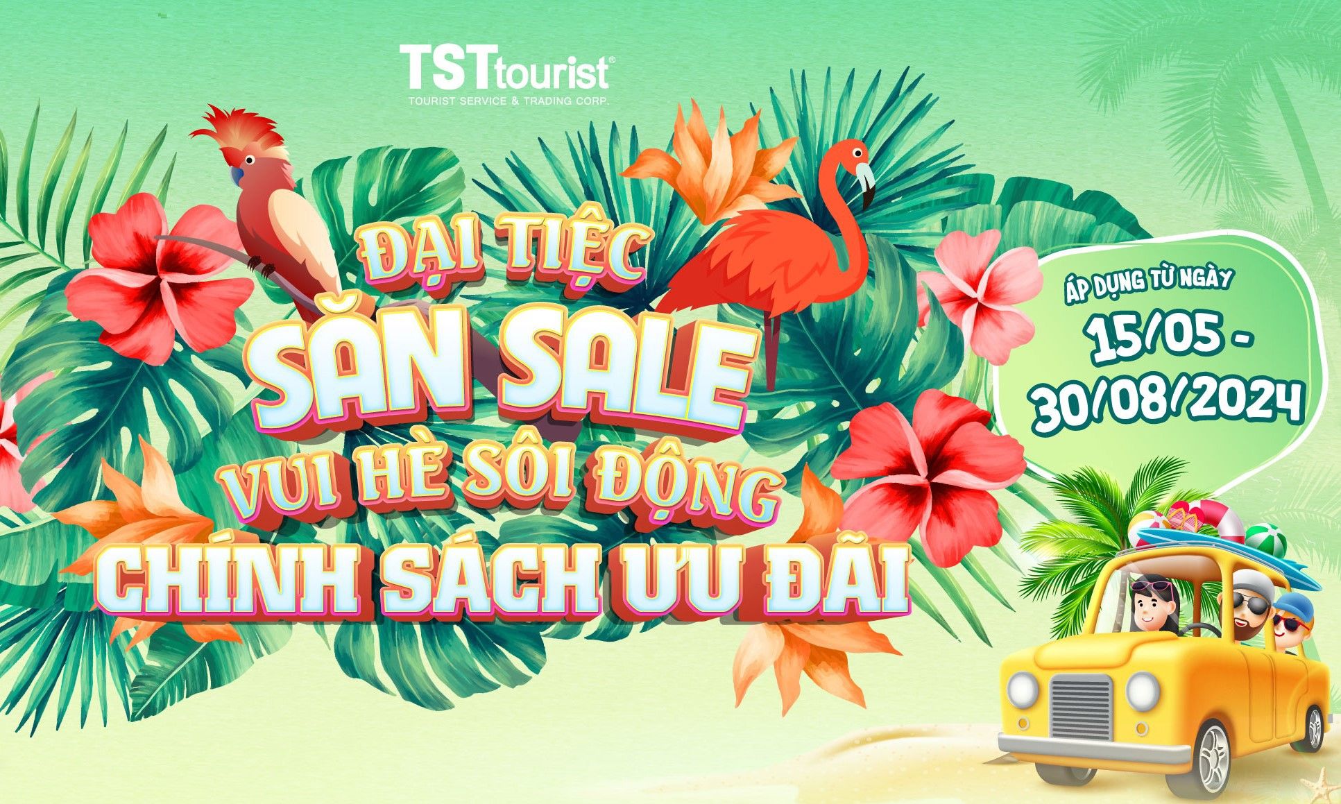 Có gì hấp dẫn trong "Đại tiệc săn sale - Vui Hè sôi động 2024 ở TSTtourist