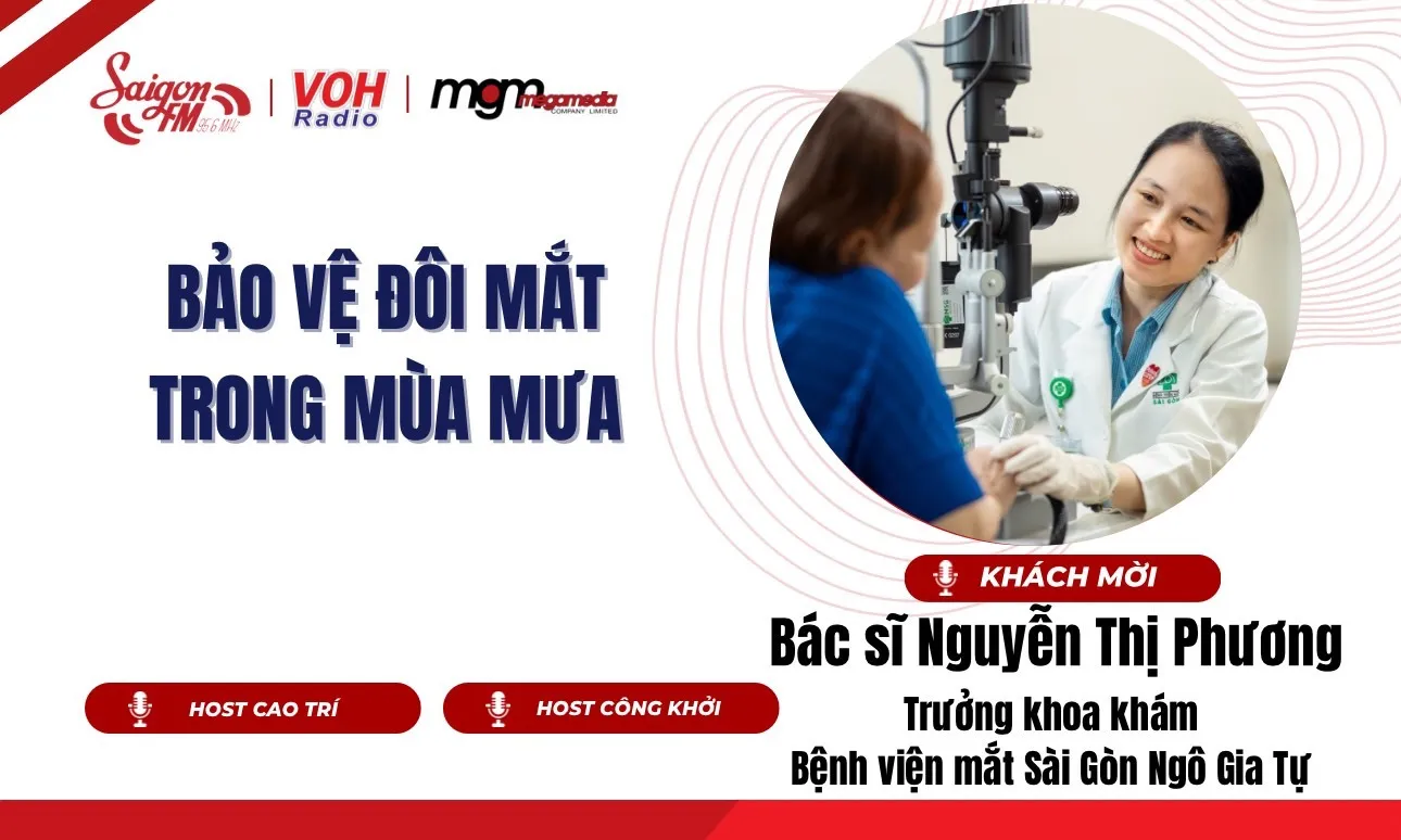 Bảo vệ đôi mắt trong mùa mưa