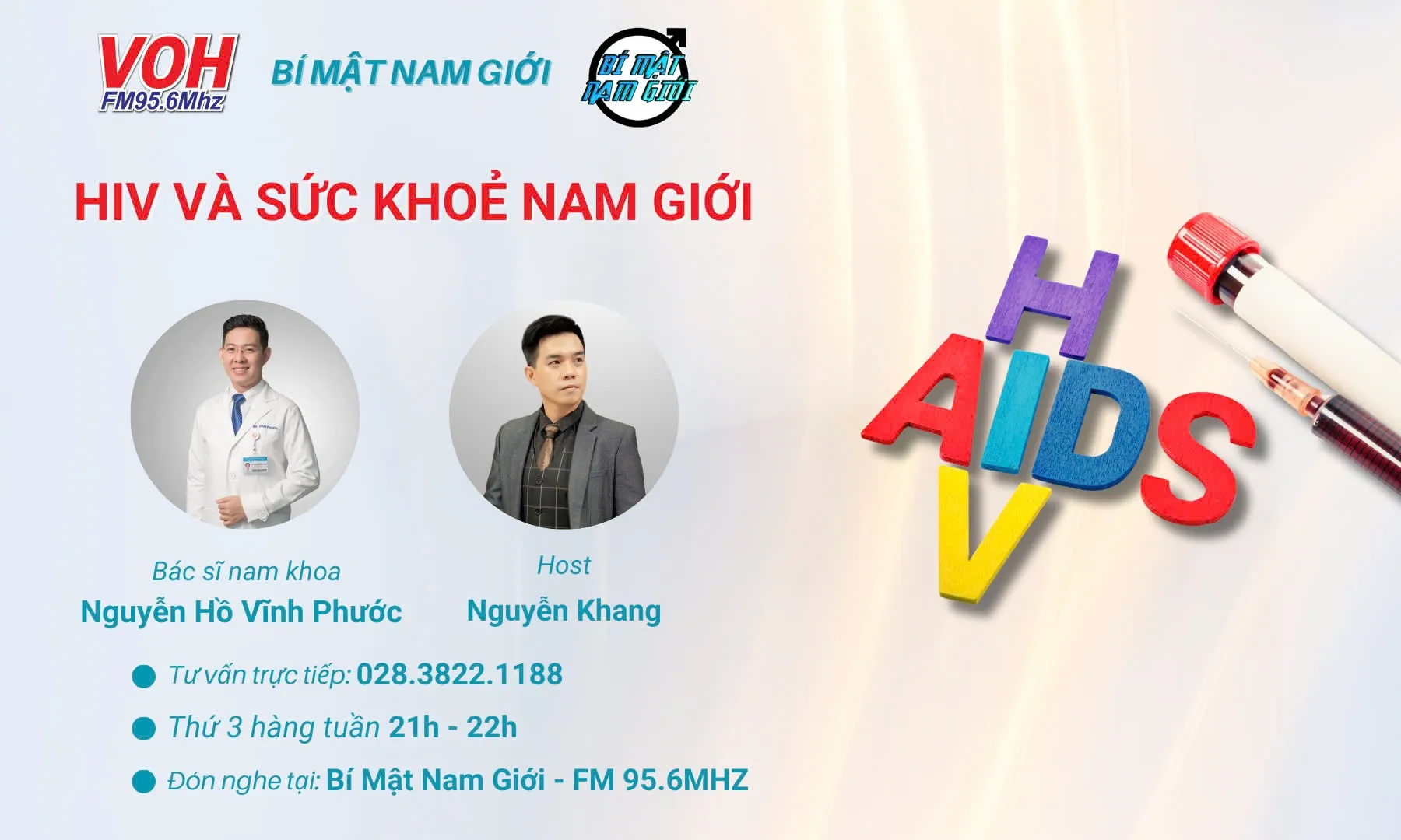 03/12/2024 - HIV và sức khoẻ Nam giới