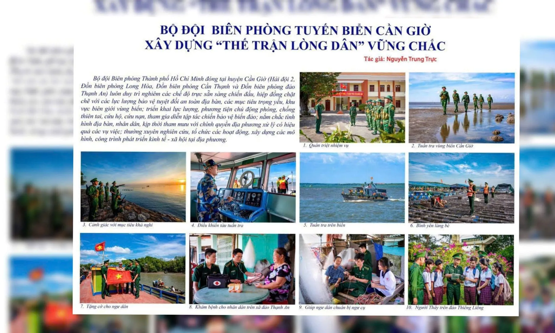 Bộ đội biên phòng Cần Giờ qua ống kính của nghệ sĩ nhiếp ảnh Nguyễn Trung Trực