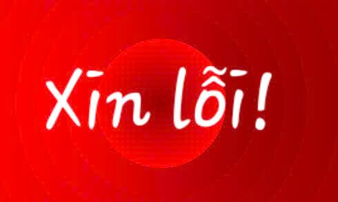 NÓI LỜI XIN LỖI