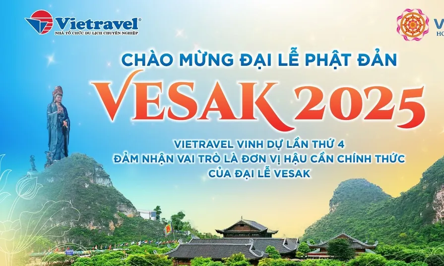 Vietravel ra mắt chuỗi Tour hành hương tâm linh nhân Đại lễ Vesak 2025