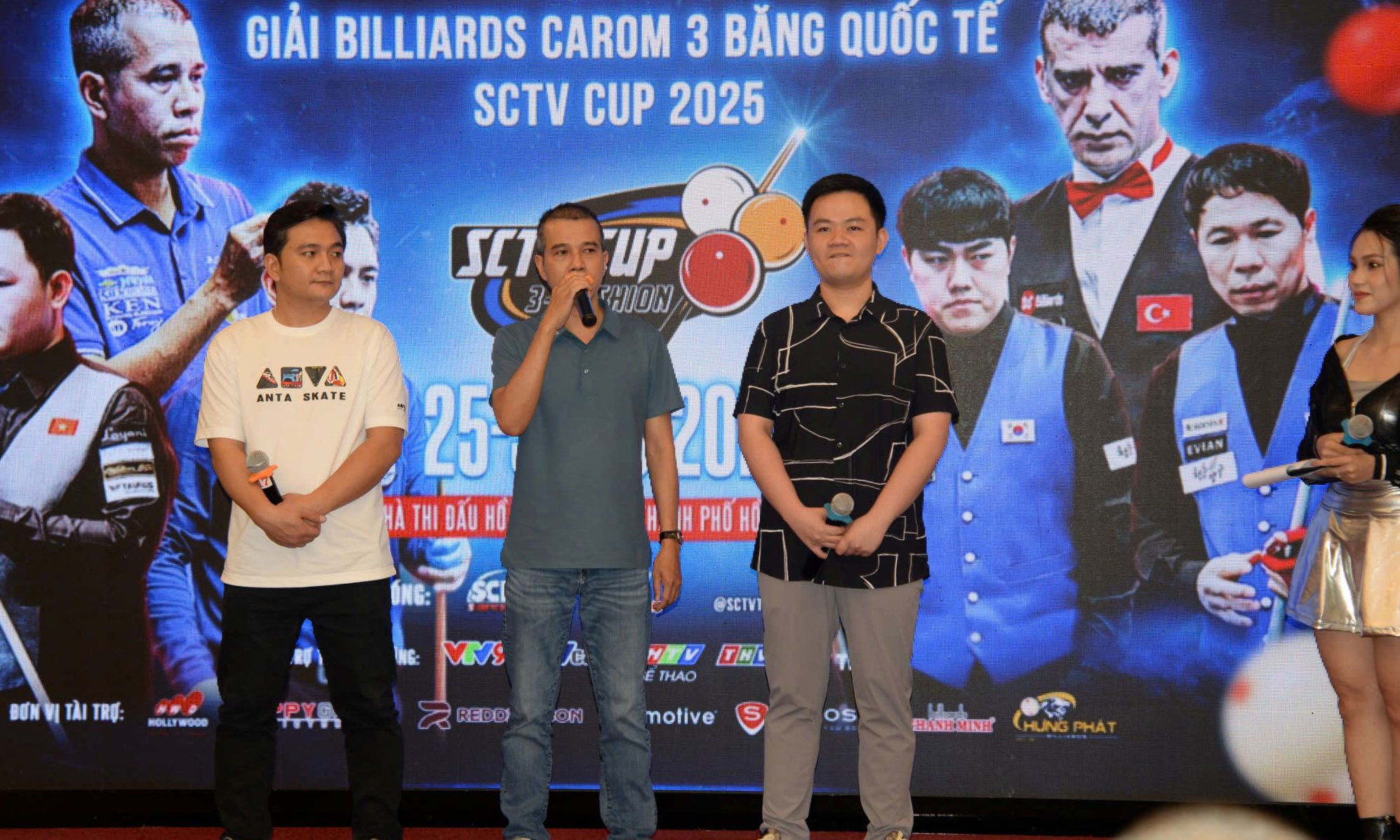 Công bố giải Billiards Carom 3 băng quốc tế SCTV Cup 2025