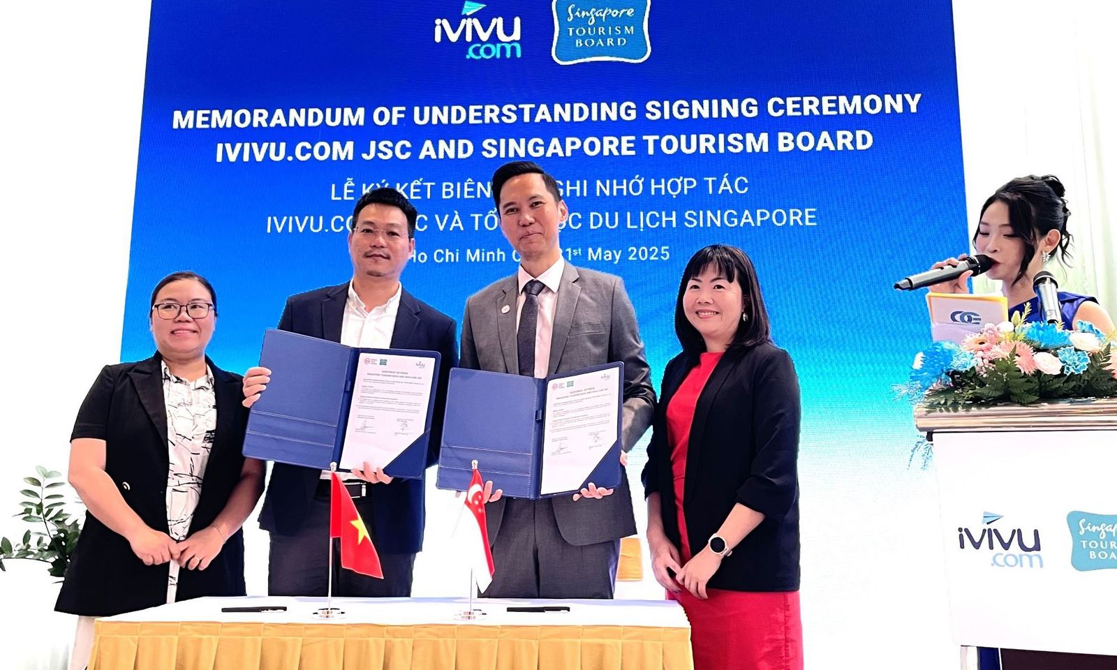 iVIVU và Tổng cục Du lịch Singapore ký kết biên bản ghi nhớ hợp tác thu hút khách Việt