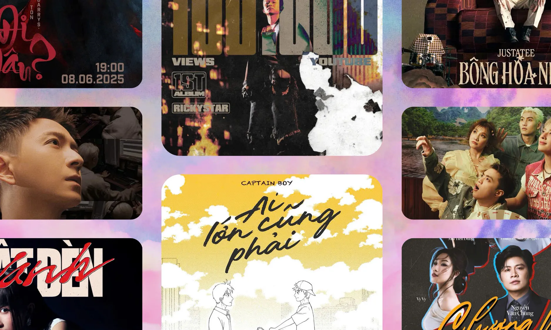 Ngô Kiến Huy, JUSTATEE, HOÀNG TÔN, Nguyễn Văn Chung “đối đầu” Ricky Star cùng dàn sao trẻ 