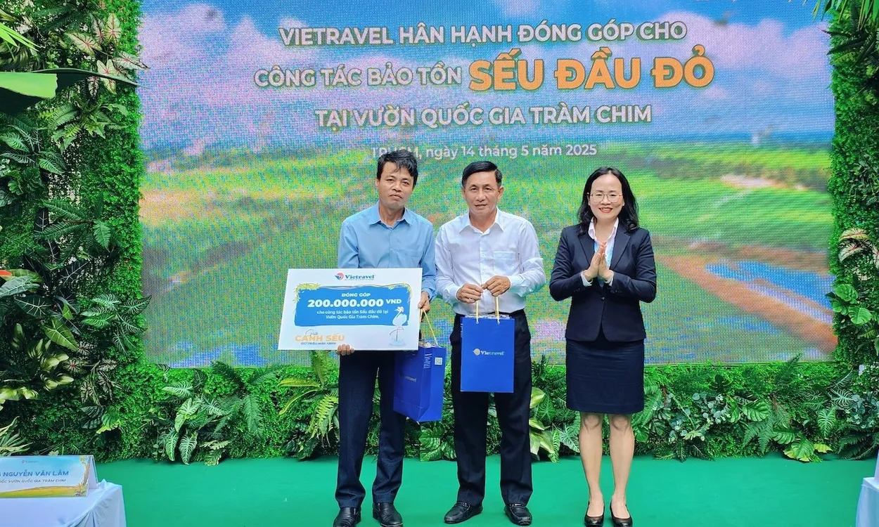 Nhiều hoạt động thiết thực từ Chiến dịch &quot;Giữ cánh sếu - Giữ triệu màu xanh&quot; của Vietravel