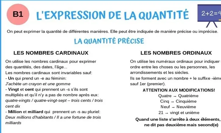 Ôn tập cách diễn đạt số lượng 