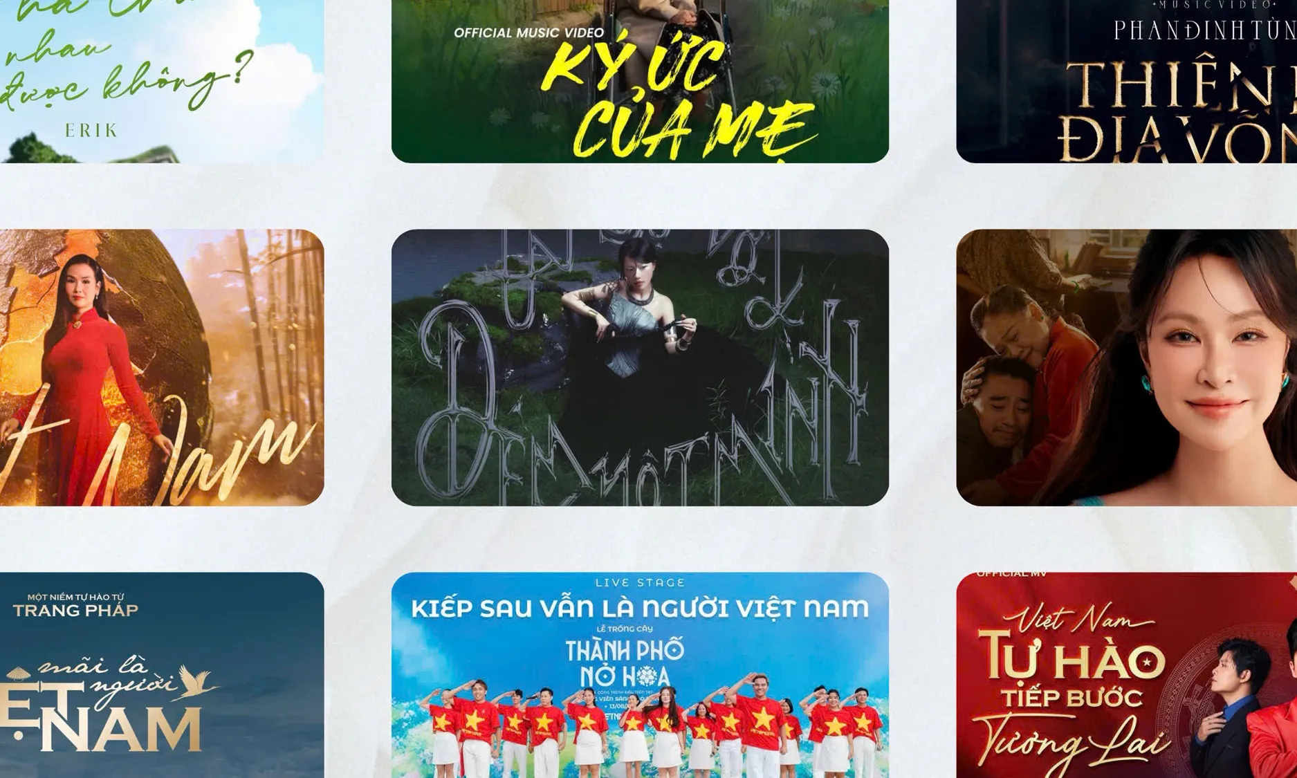 VIỆT NAM TỰ HÀO TIẾP BƯỚC TƯƠNG LAI - Những ca khúc về tình yêu, quê hương và đất nước.