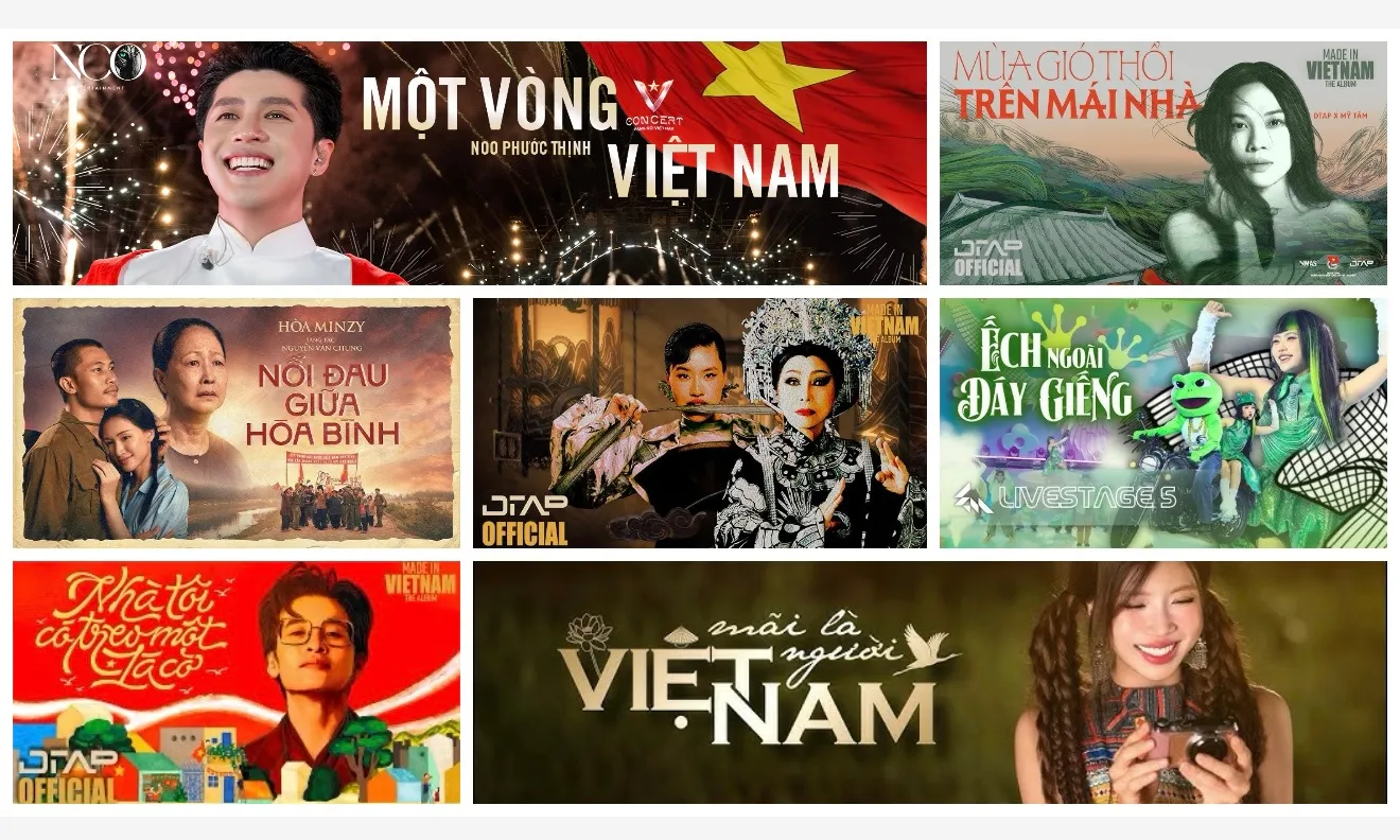 Loạt ca khúc đầy hào khí tháng 8