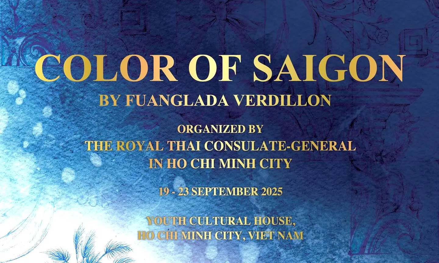 Tổng Lãnh sự Thái Lan Fuanglada Verdillon tổ chức triển lãm “Sắc màu Sài Gòn” từ 19-21/9/2025