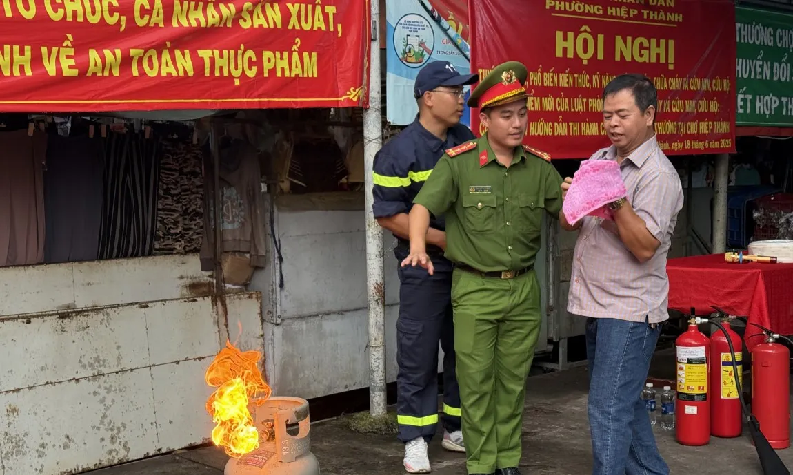 An toàn cháy nổ ở chợ dân sinh 