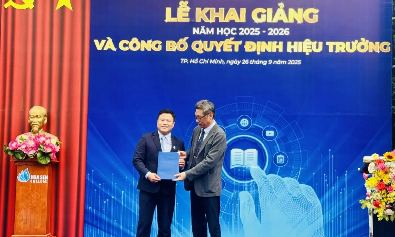 ThS. Lê Thiên Huy làm hiệu trưởng Trường Cao đẳng nghề Hoa Sen 