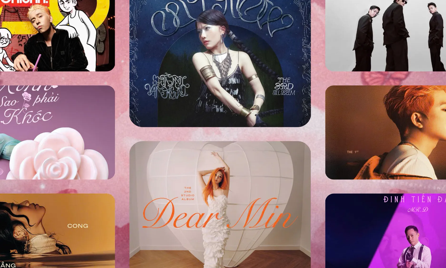 “Trận chiến” E.P & album của Min, Phùng Khánh Linh, RHYDER, Chillies, Osad, Phạm Quỳnh Anh, Tiến Đạt