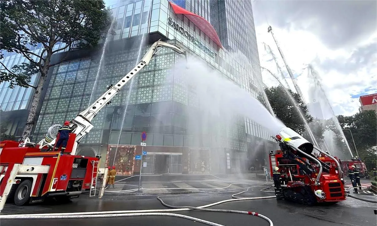 Diễn tập PCCC tại SaiGon Centre