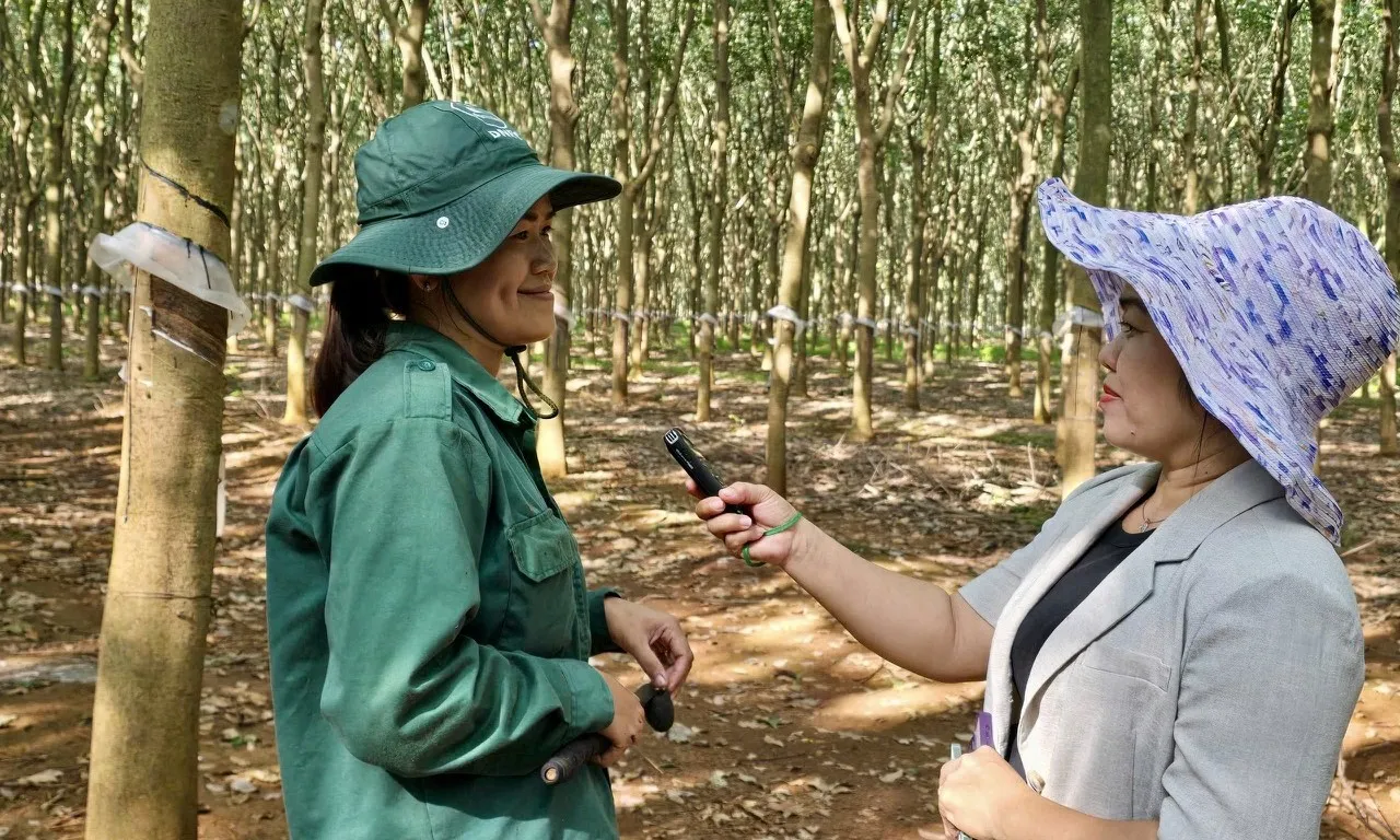 Dưới tán cao su- Nhiều thế hệ gia đình dành trọn tình yêu với nghề