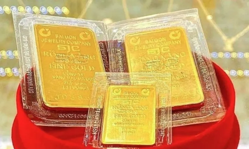 Giá vàng miếng nhích nhẹ 