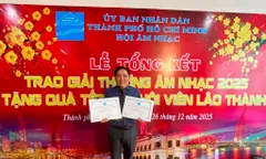 Nhạc sĩ Đinh Hoàng Vũ nhận cú đúp tại Giải thưởng của Hội âm nhạc TPHCM